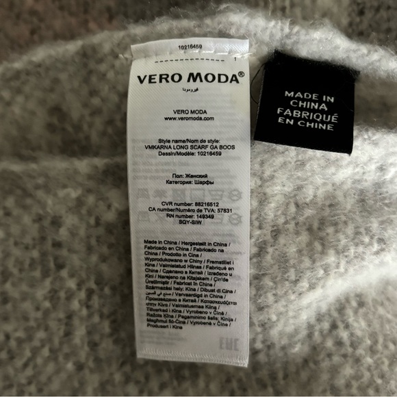 Pink and Grey Plaid Scarf | Vero Moda - Picture 6 of 6